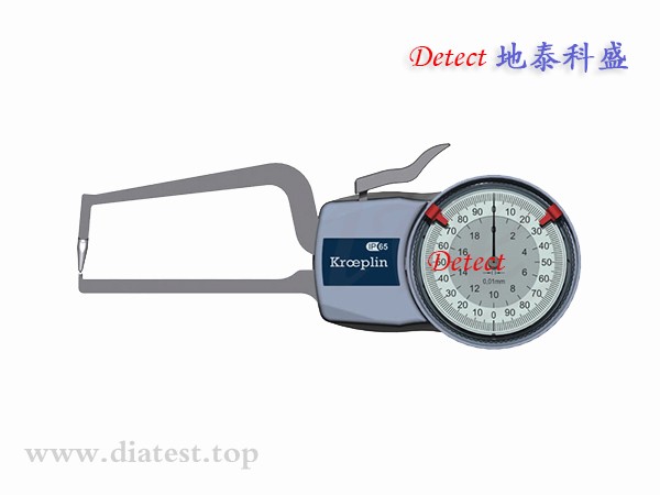 德国KROEPLIN指针式管壁厚度测量卡规D2R20