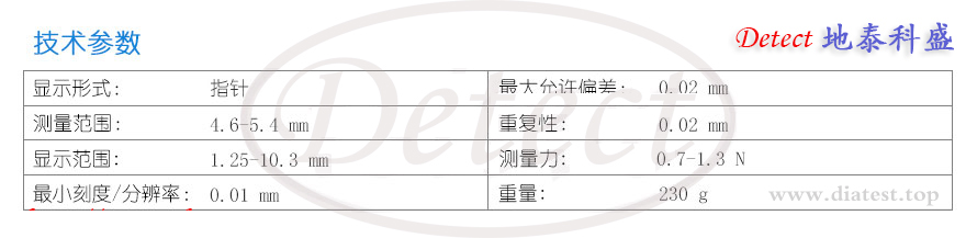 德国KROEPLIN气雾罐专用瓶口深度测量卡规A210(图4)